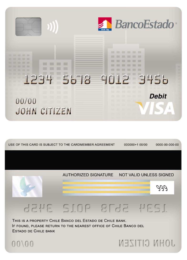 Chile Banco del Estado de Chile bank visa debit card